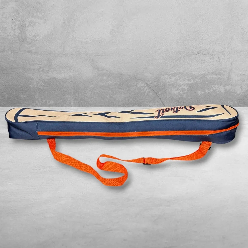 Detroit Tigers Cooler Insulated 6-Can Bag Navy Orange Miller Lite Baseball Bat